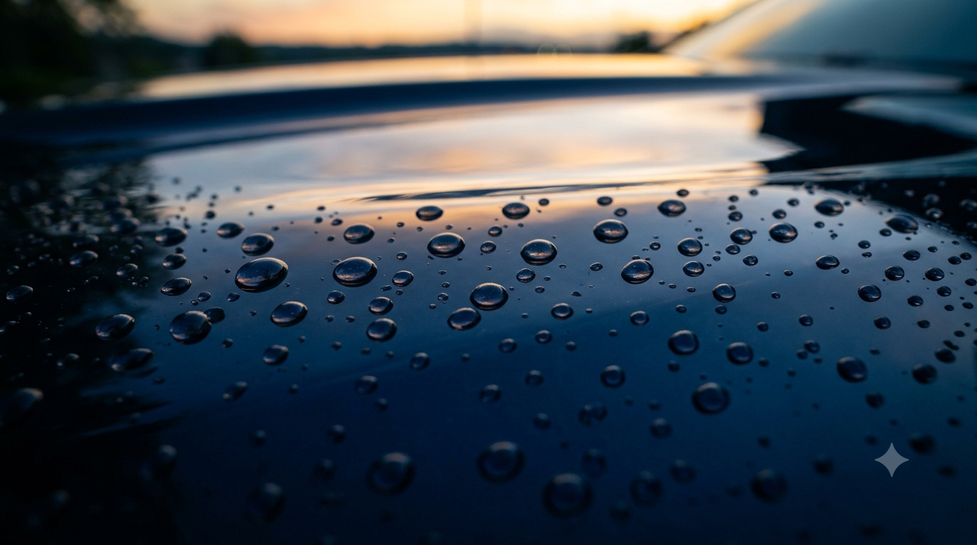 Mobile auto detailing in McAllen, TX — a freshly detailed car with a deep, glossy showroom finish by I Auto Detailing