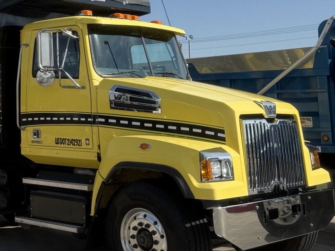 Commercial dump truck fleet detailing by I Auto Detailing serving McAllen TX businesses
